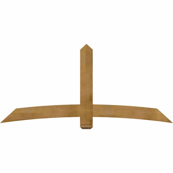 Ekena Millwork Bellingham Rough Sawn Timber Gable Bracket, Western Red Cedar, 84"W x 38"H x 4"D x 6"F, 11/12 Pitch GBW084X38X0406BEL00RWR - main